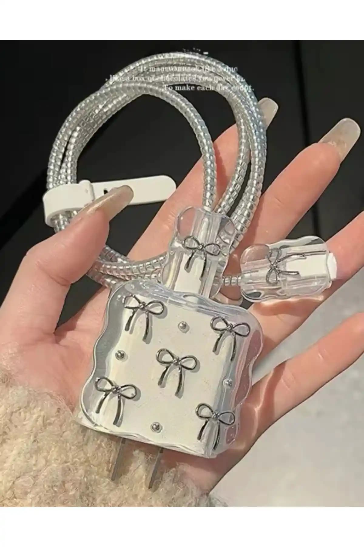 Go Aksesuar iPhone 18/20 W Uyumlu 5 Parça Şarj Koruma Seti Güçlü ve Şık Tasarım