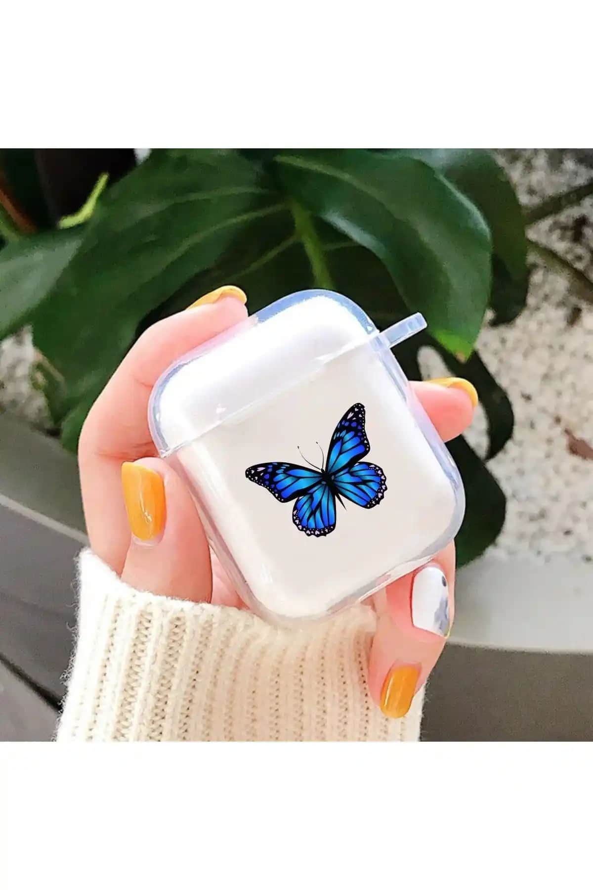Mooodcase Mavi Kelebek Desenli Şeffaf Kablosuz Kulaklık Kılıfı Özellikleri ve Kullanım Avantajları