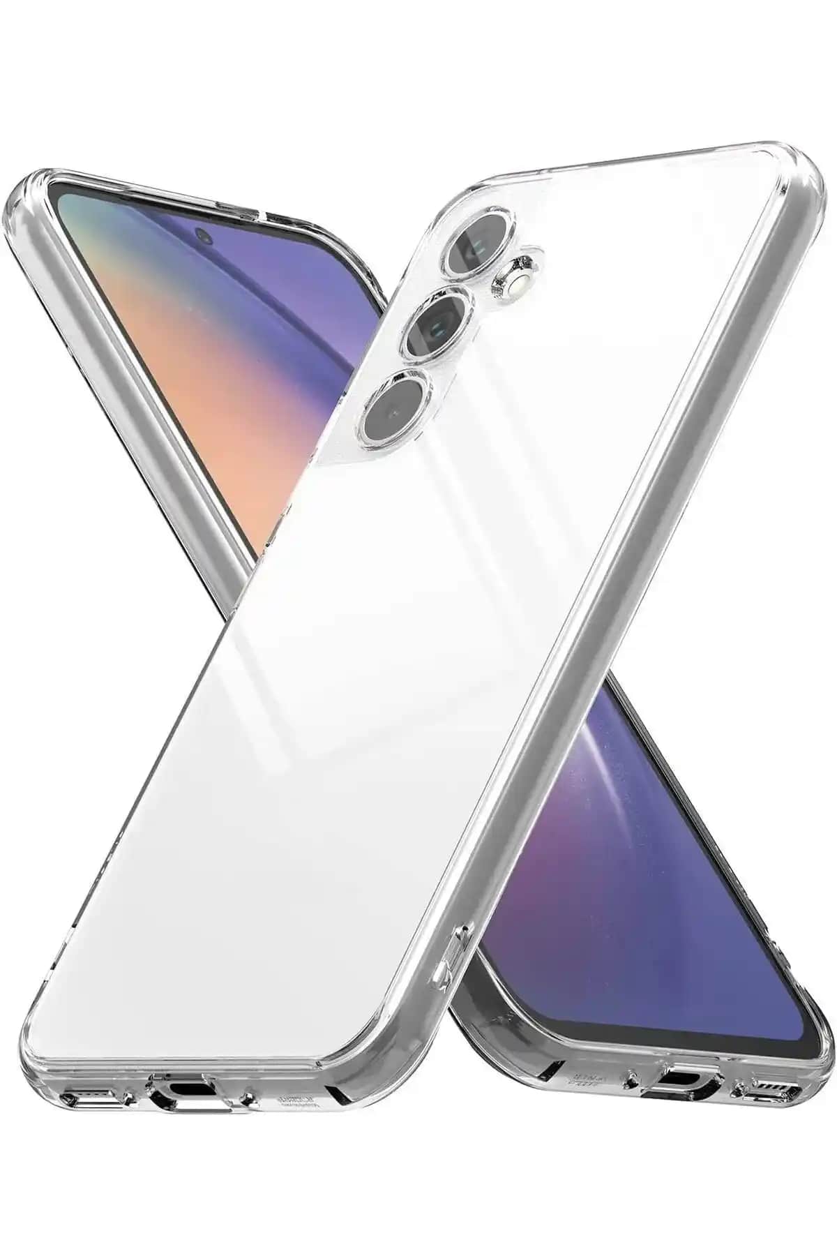 Samsung Galaxy S23 Fe için Aqua Silikon Kılıf Şeffaf ve Koruyucu Tasarım