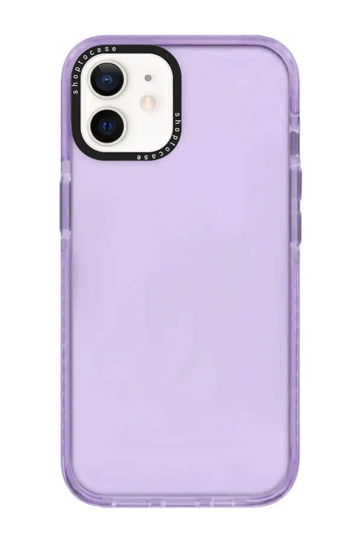 Shoptocase Mor Silikon Telefon Kılıfı iPhone 11 için Koruma ve Şıklık Sunar