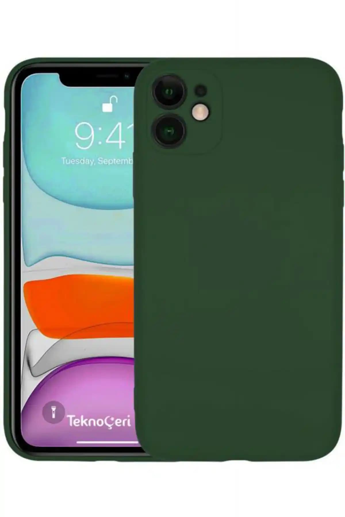 Teknoçeri iPhone 11 Kamera Koruyucu Kadife İçli Silikon Kılıfı Şık ve Dayanıklı Tasarım