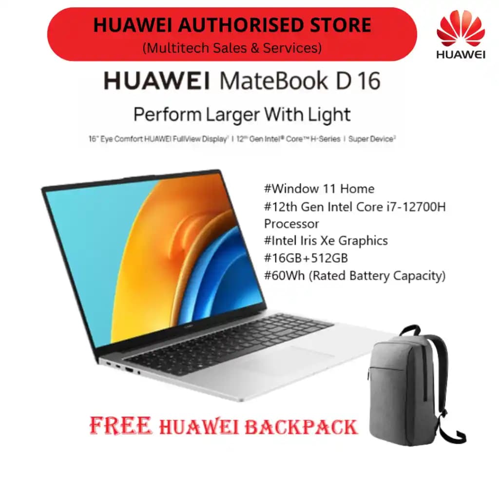 Huawei D16 i7 Dizüstü Bilgisayarın Özellikleri ve Teknolojik Yenilikler