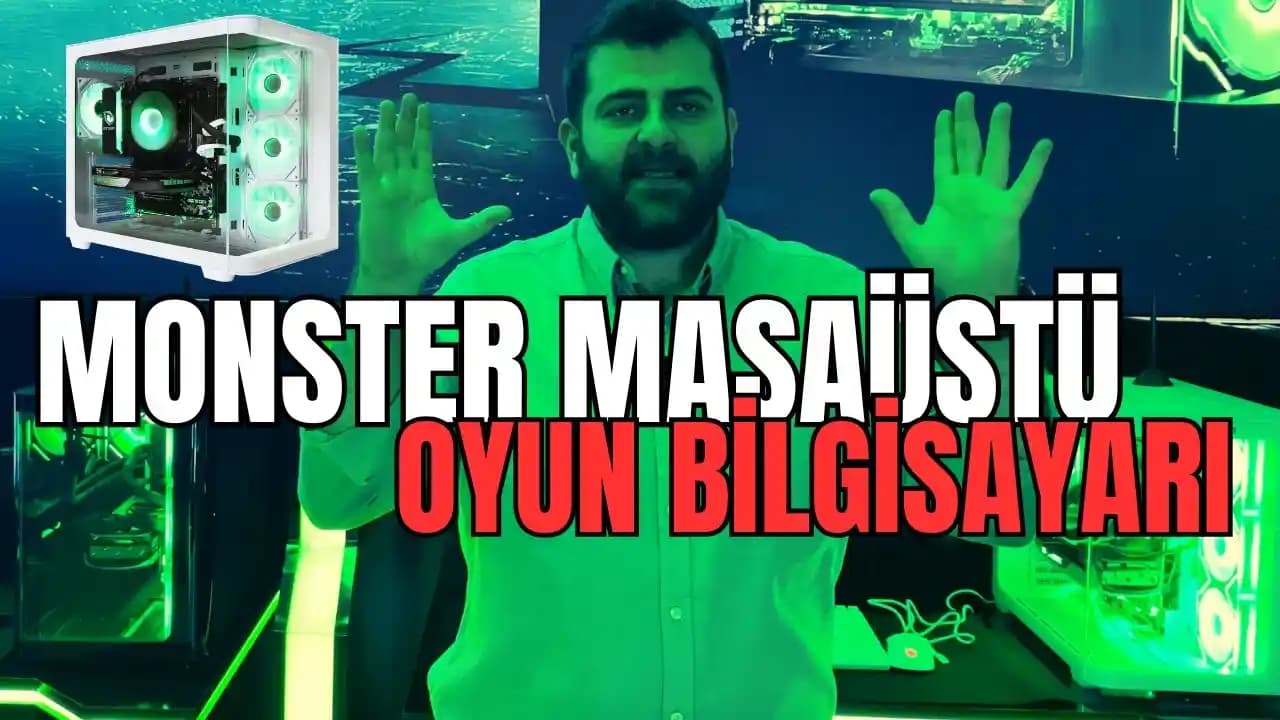 Monster masaüstü oyun bilgisayarı: yüksek performans ve dayanıklılık odaklı çözüm
