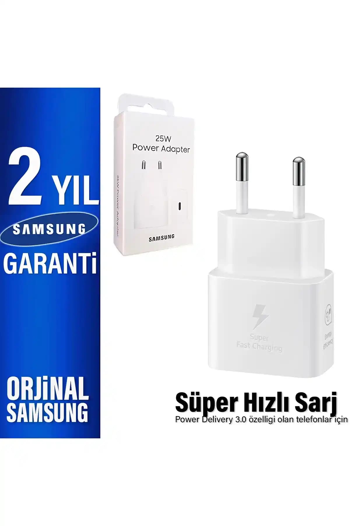 Samsung 25W Hızlı Şarj Aleti ile Güvenli ve Pratik Şarj Deneyimi