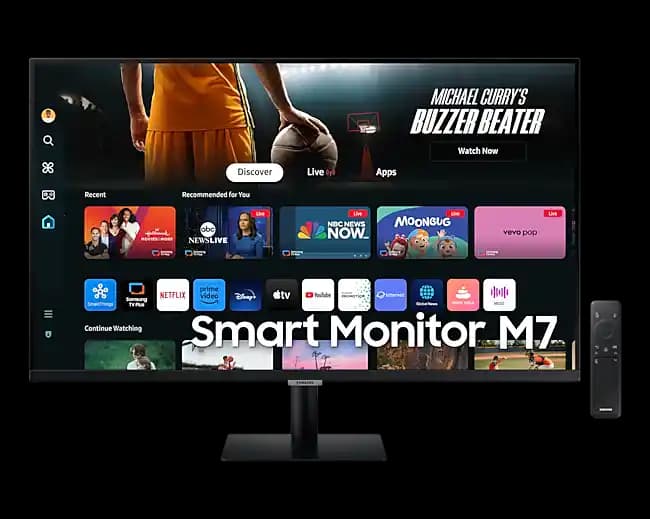 Samsung M7 Akıllı Monitör: Yüksek Çözünürlük ve Çok Yönlü Kullanım Özellikleri