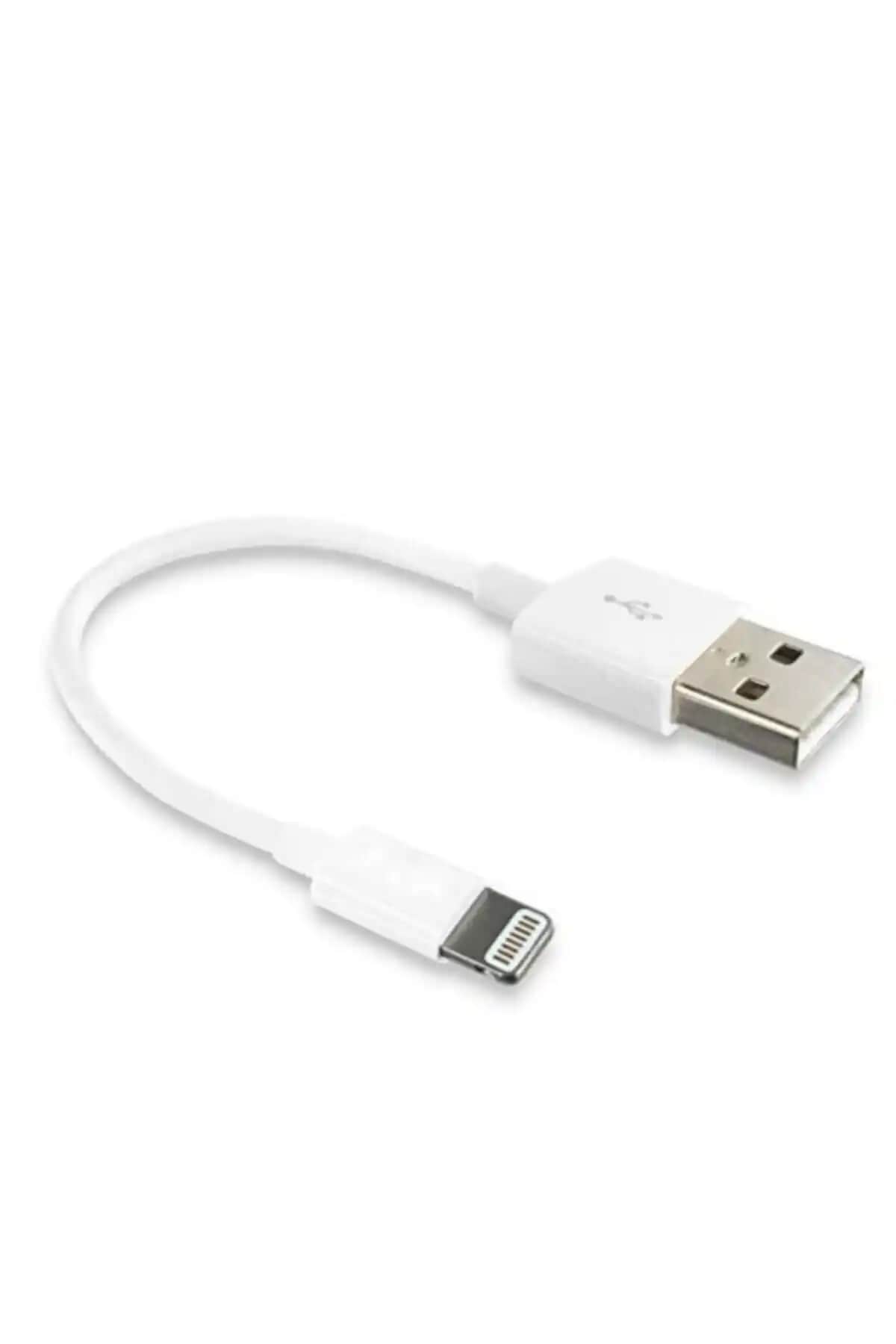 Alfais 4663 USB Lightning Kısa Data Şarj Kablosu Türkiye Menşeli ve Garantili