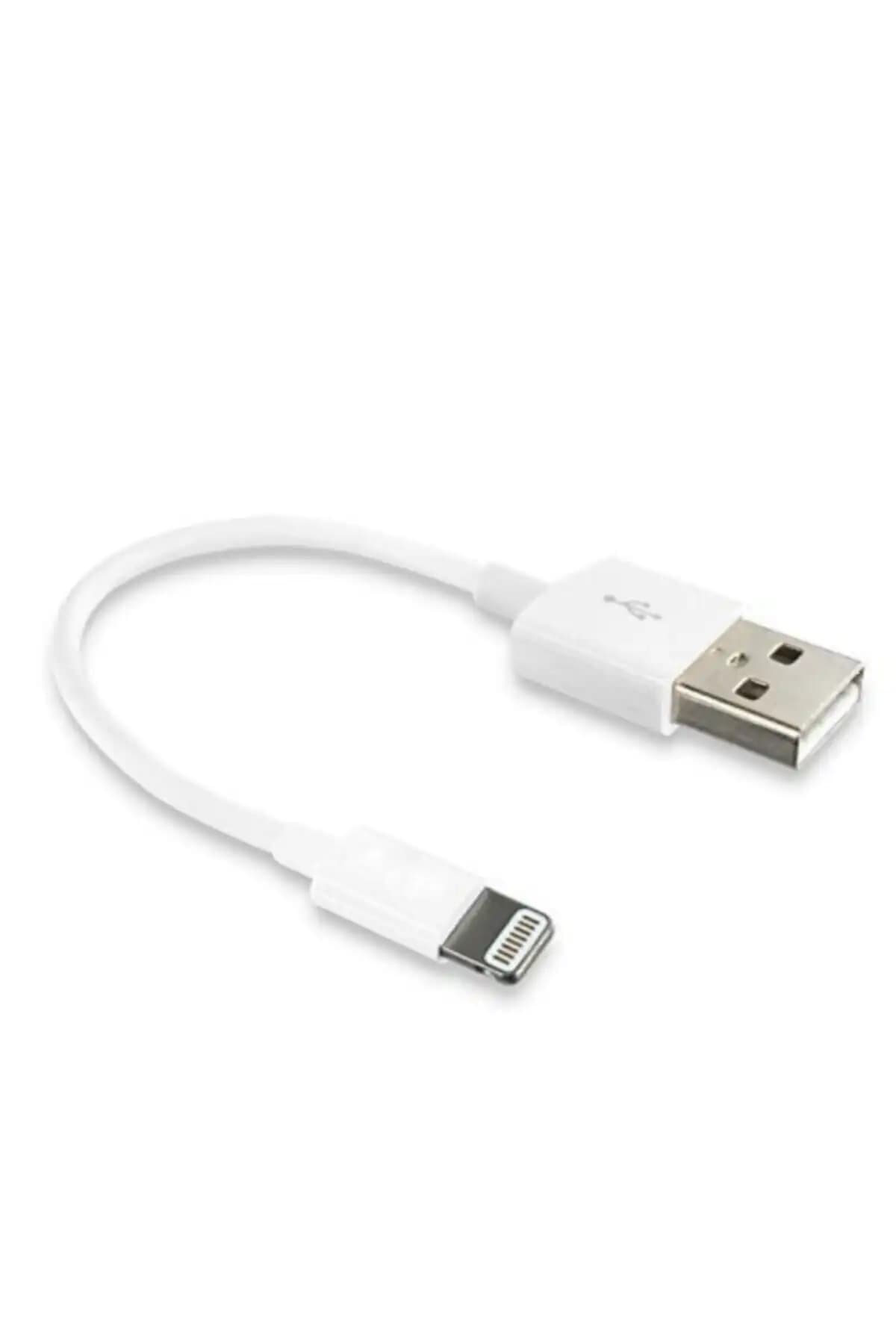 Alfais 4663 USB Lightning Kısa Data Şarj Kablosu Türkiye Menşeli ve Garantili
