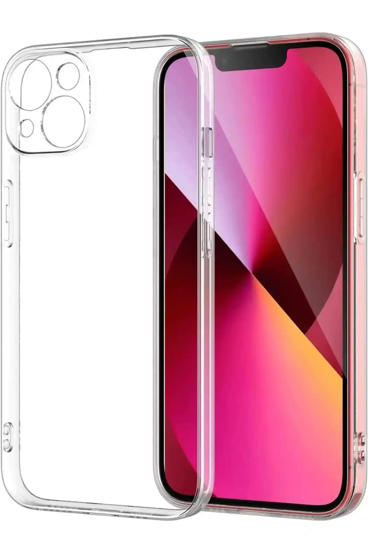 Apple iPhone 13 için şeffaf silikon kılıf estetik ve koruyucu tasarım