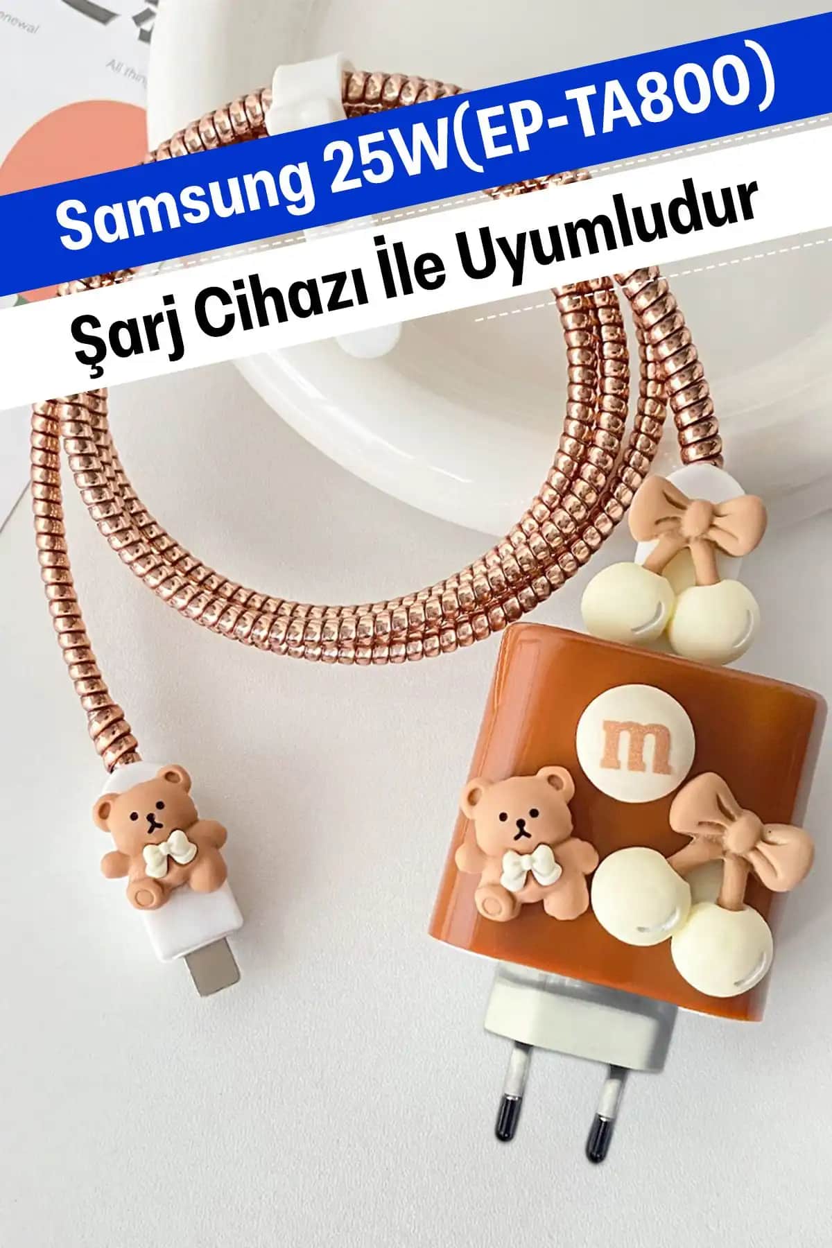 Samsung 25W EP-TA800 Hızlı Şarj Uyumlu Koruma Kılıf Seti ve Başlık