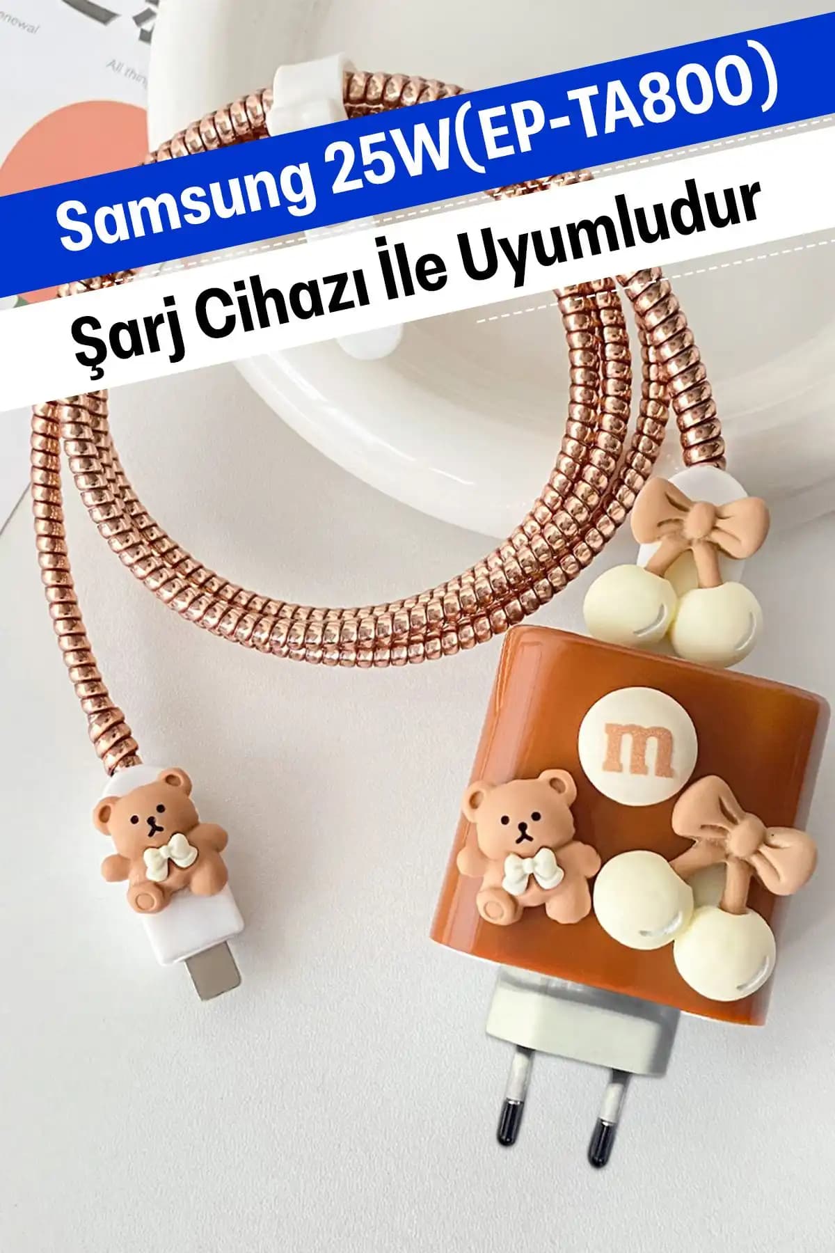 Samsung 25W EP-TA800 Hızlı Şarj Uyumlu Koruma Kılıf Seti ve Başlık