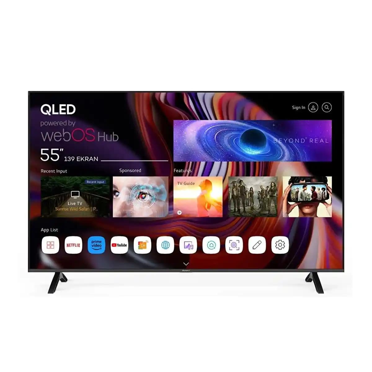 Sunny 55 İnç WebOS Akıllı Televizyon: Yüksek Kalite ve Gelişmiş Özellikler