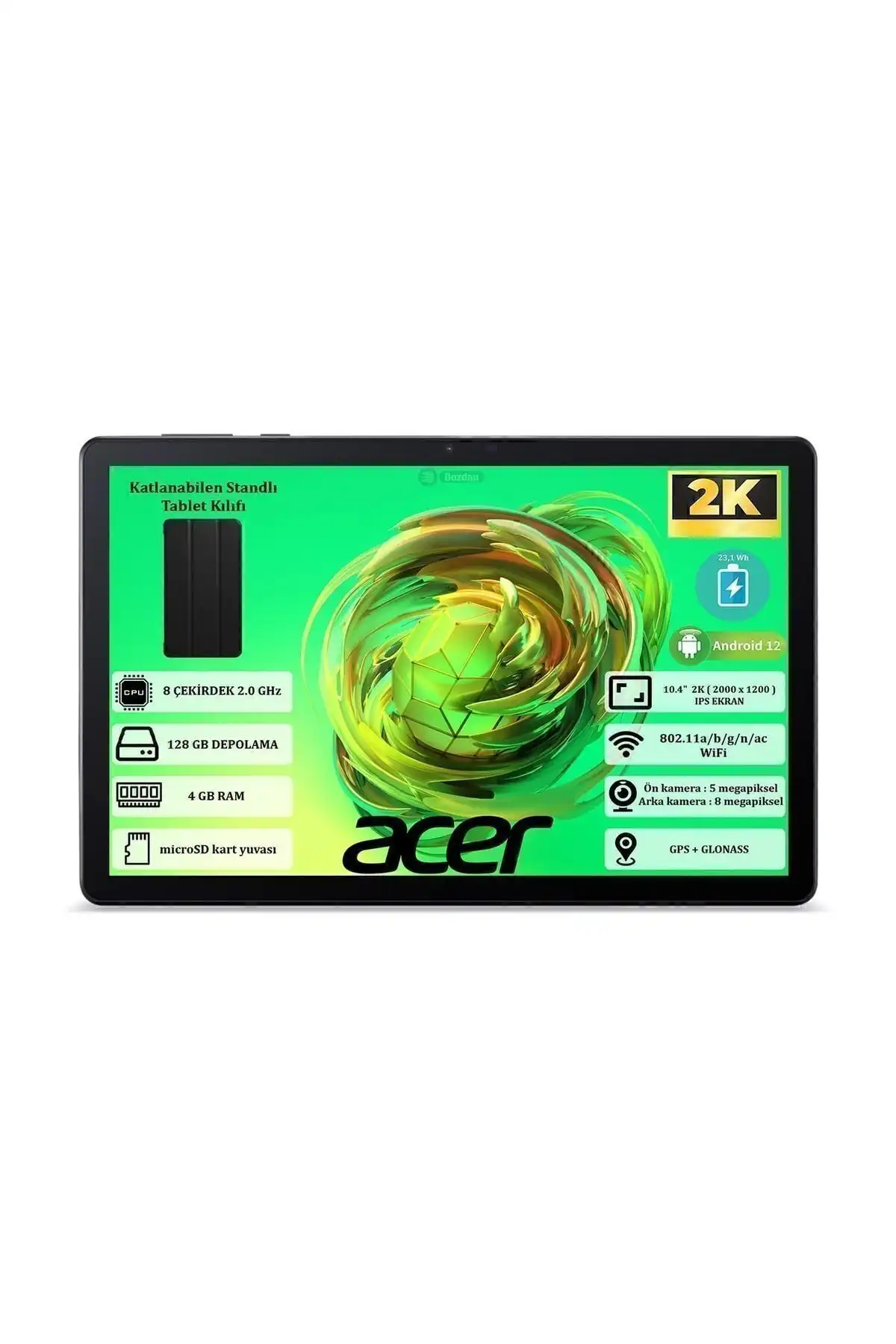 ACER Iconia Tab P10 10,4 inç yüksek çözünürlüklü ekran ve güçlü performans özellikleriyle