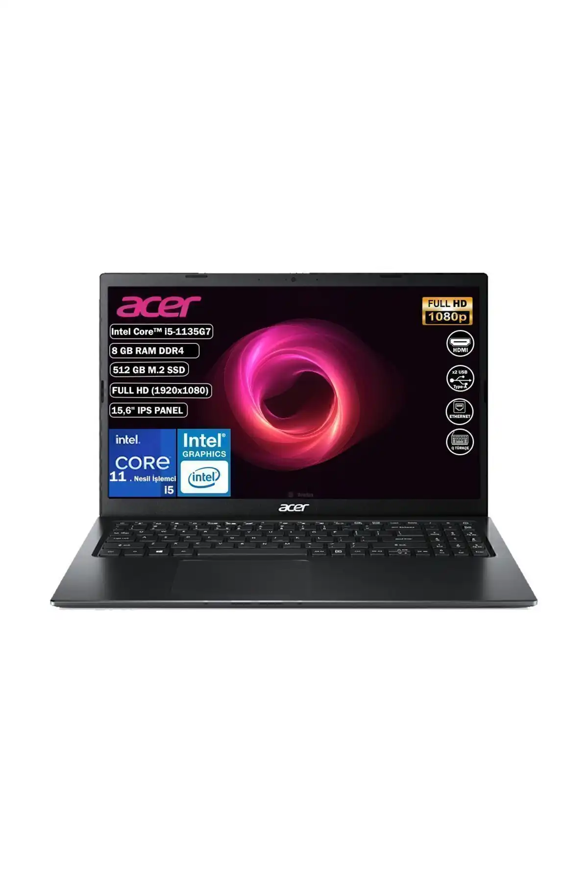 Acer Extensa Ex215-54: Günlük Kullanım İçin Güçlü ve Şık Dizüstü Bilgisayar Özellikleri