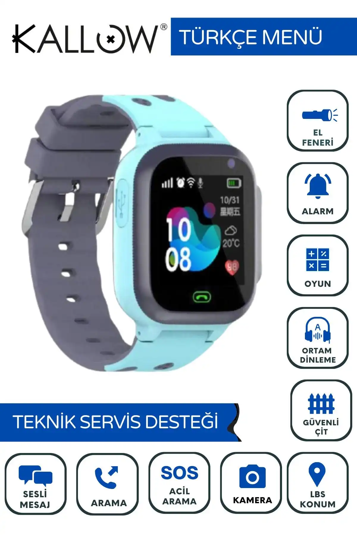 Kallow Sim Kart Girişli Akıllı Çocuk Saati İncelemesi ve Kullanıcı Yorumları