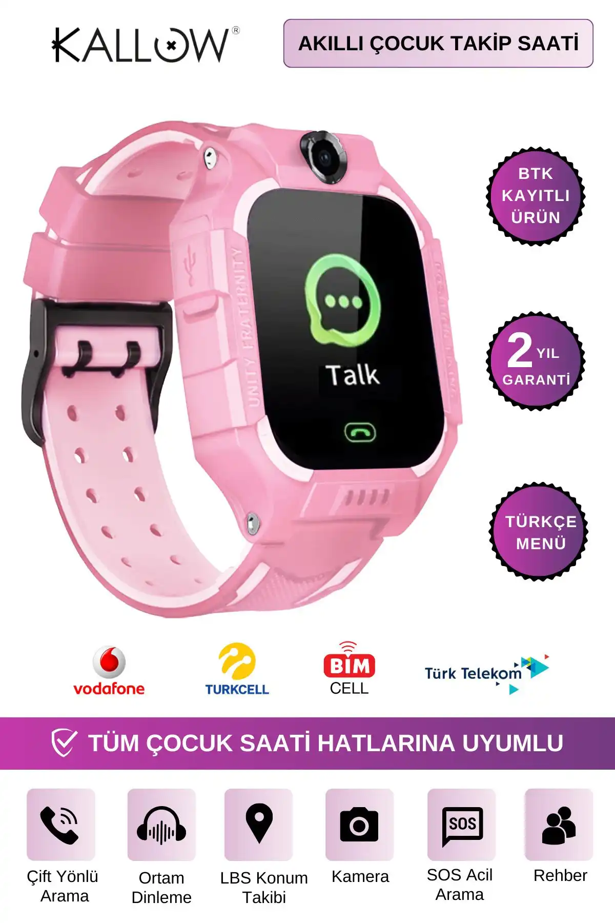 Kallow Sim Kartlı Akıllı Çocuk Saati İncelemesi Güvenlik ve Fonksiyonlar